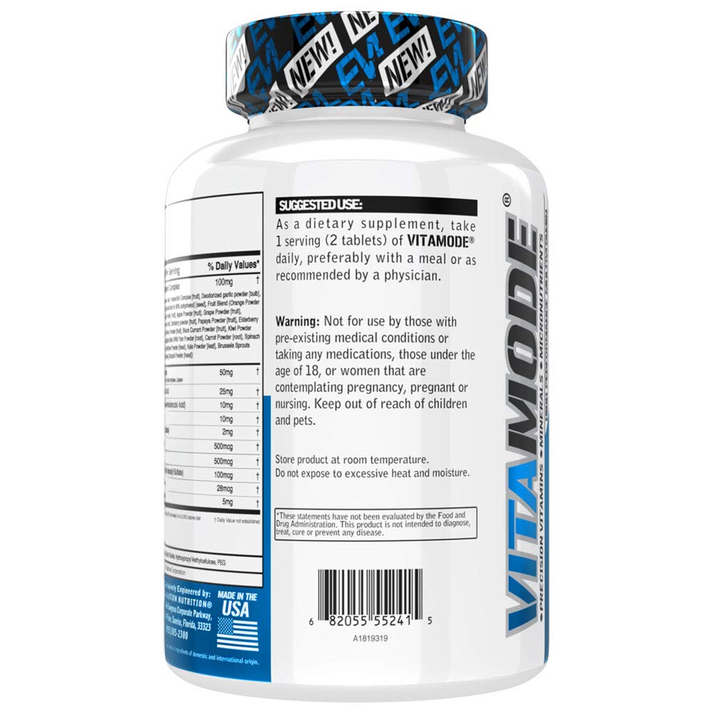 EVL Advanced Daily Multivitamin for Men | VitaMode Active – Energy, Immunity, Bone & Muscle Support