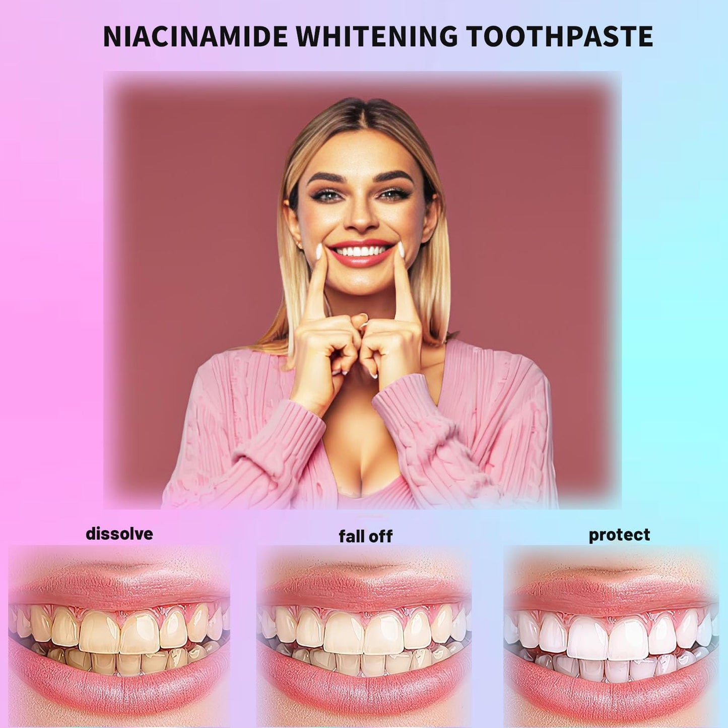 Niacinamide Whitening Toothpaste - Triple Whitening & Gentle Gum Care