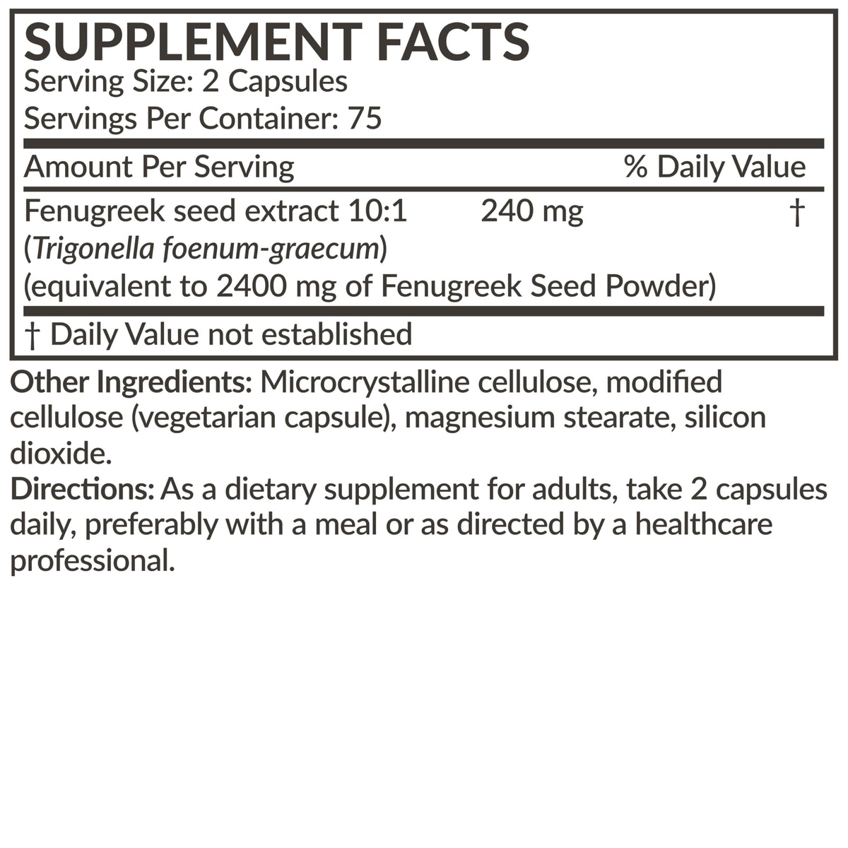 Futurebiotics Fenugreek Extra Strength – Non-GMO, Vegan, 150 Capsules BritishVita | Premium UK Vitamins & Wellness Supplements