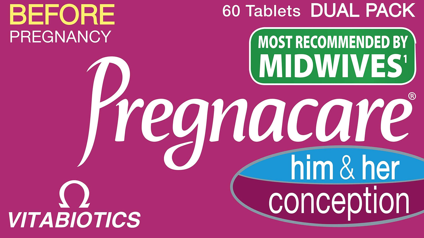 Vitabiotics Pregnacare His & Her Conception Dual Pack 2x30 Tablets