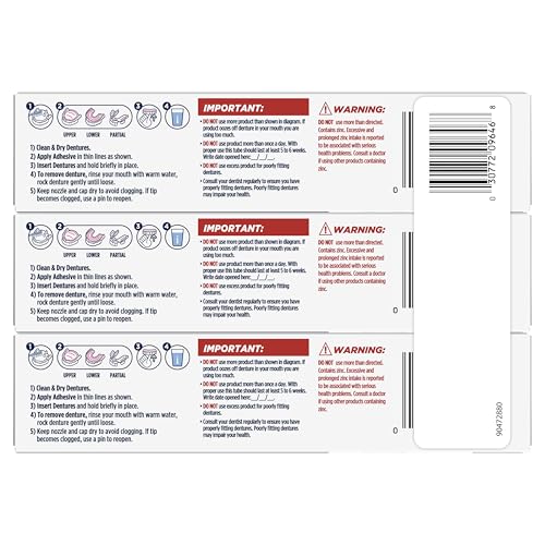 Fixodent Professional Ultimate Denture Adhesive – All-Day Hold, Breath Shield, 3 Pack