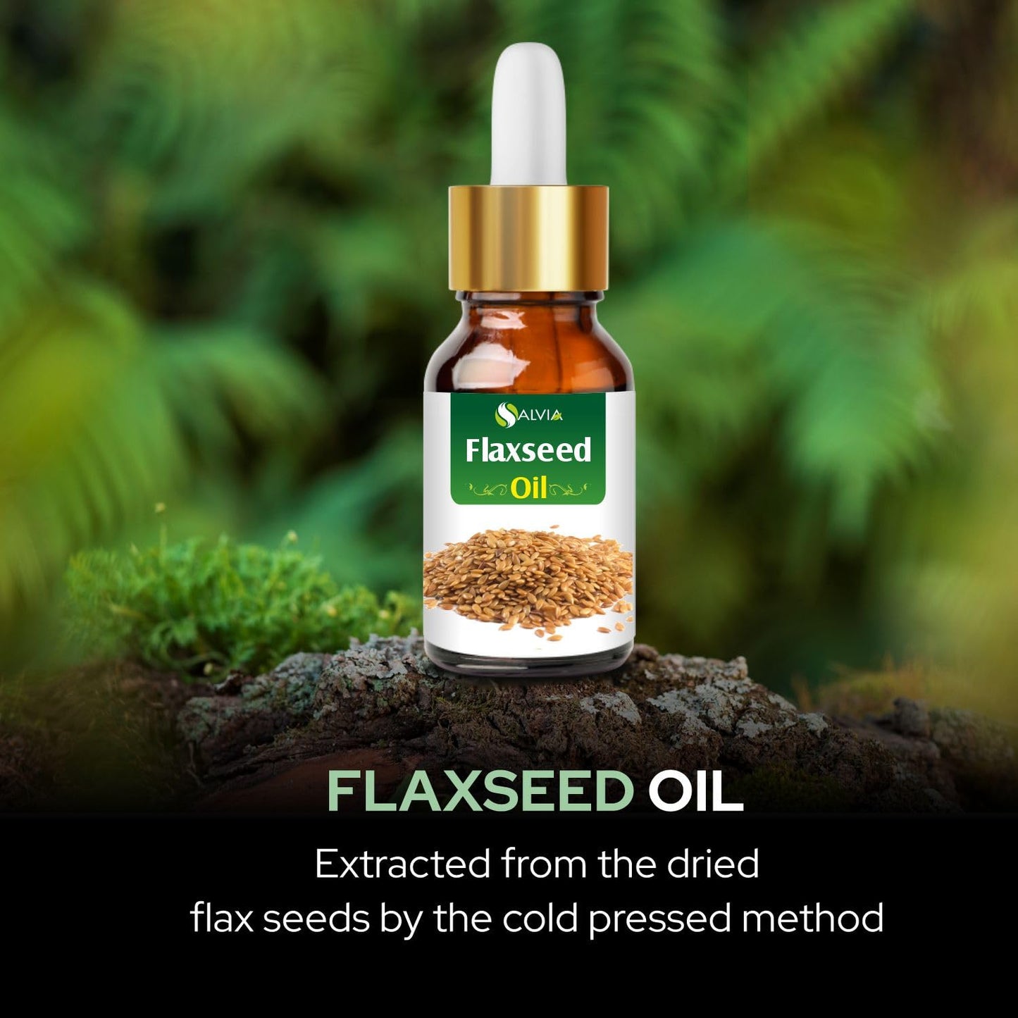 Flax Seed Oil 100% Natural - Pure Undiluted Carrier Oil (0.5 fl oz)
