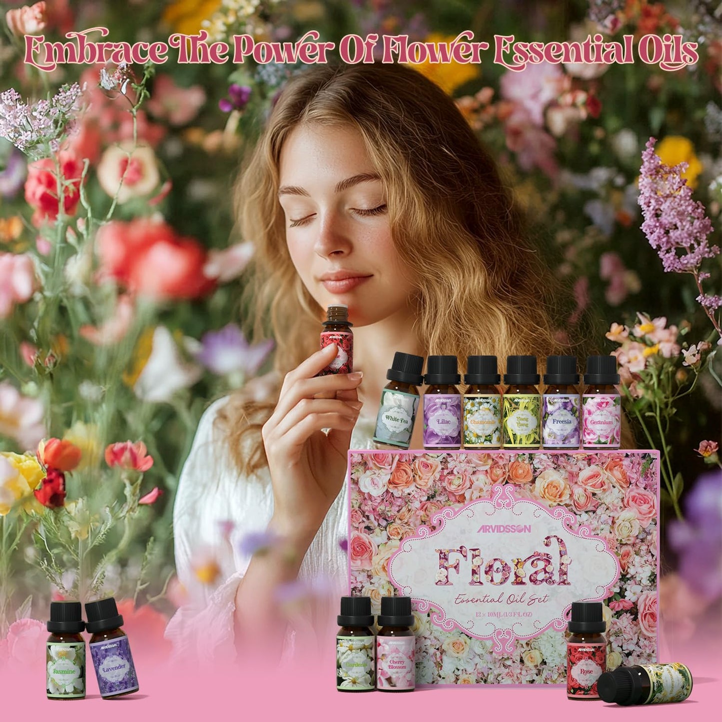 Floral Essential Oils Set – ARVIDSSON Floral Oils for Diffusers & Candles