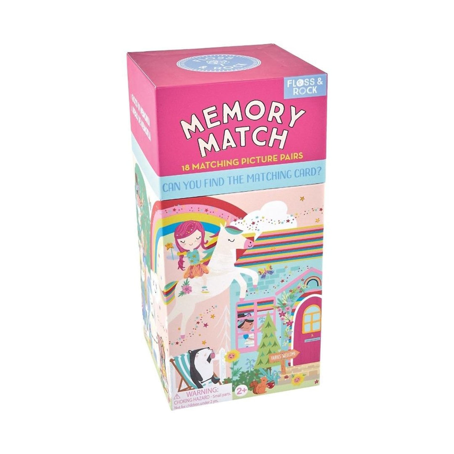 Floss and Rock 44P6444 Memory Match Game (Rainbow Fairy) – 18 Pairs, 36 Cards