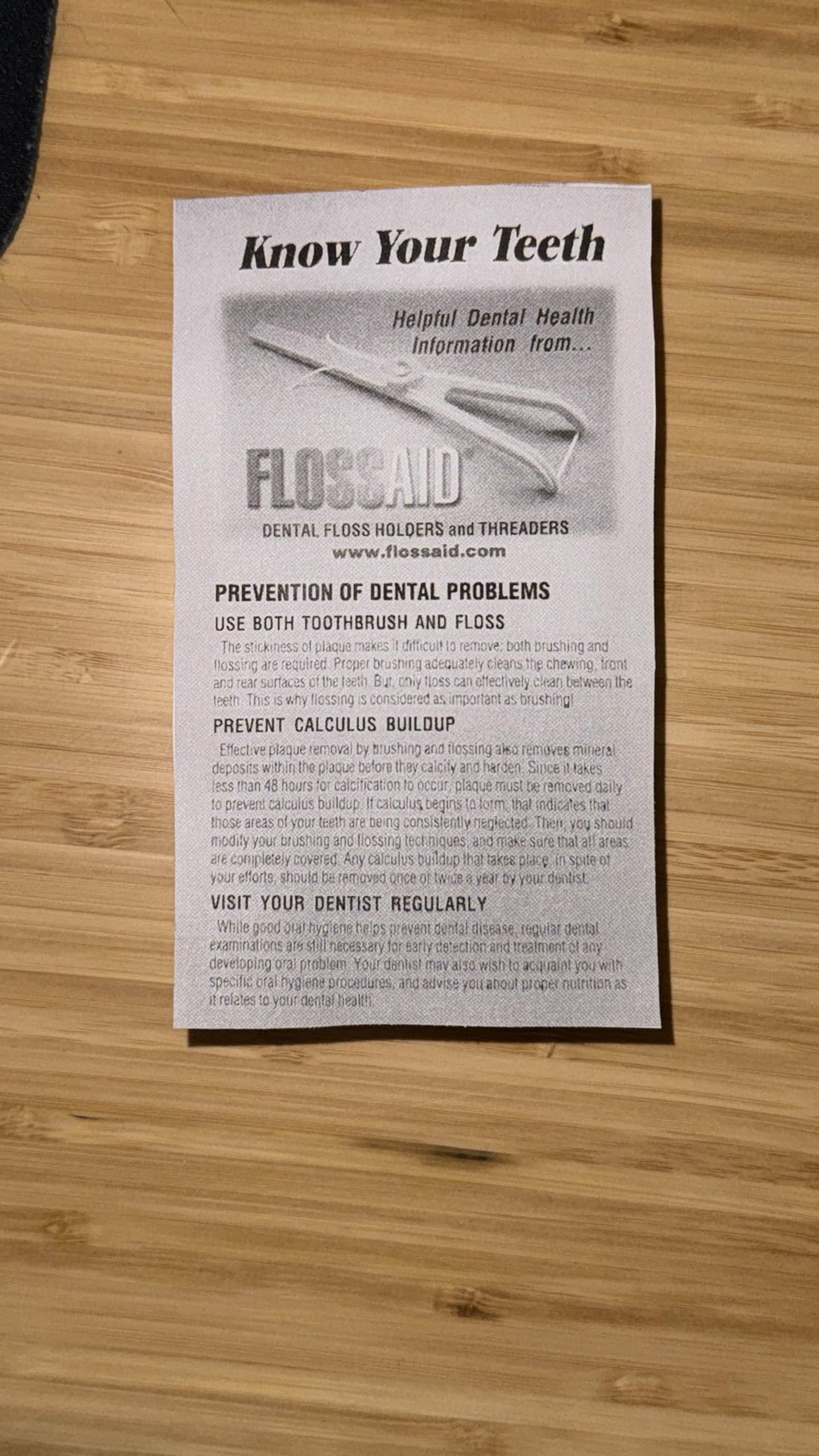 Flossaid Dental Floss Holder - 3 Pack (Assorted Colors)