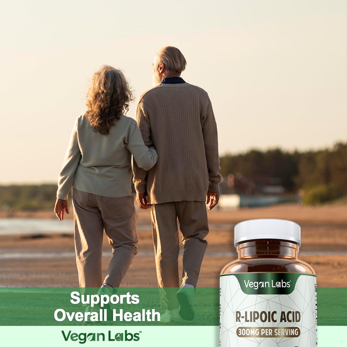 Vegan Labs R-Lipoic Acid 300MG – 120 Vegan Capsules | 4 Month Supply
