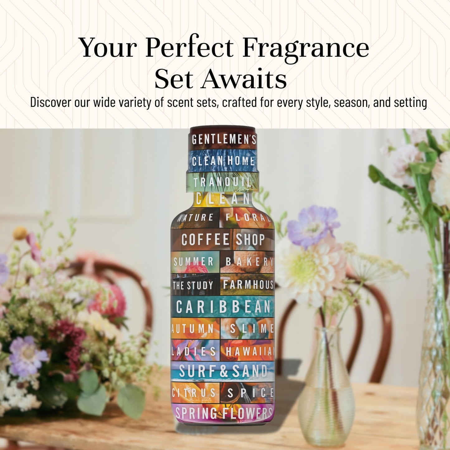 P&J Trading Floral Fragrance Oil Set – Violet, Jasmine, Rose, Lilac, Freesia & Gardenia