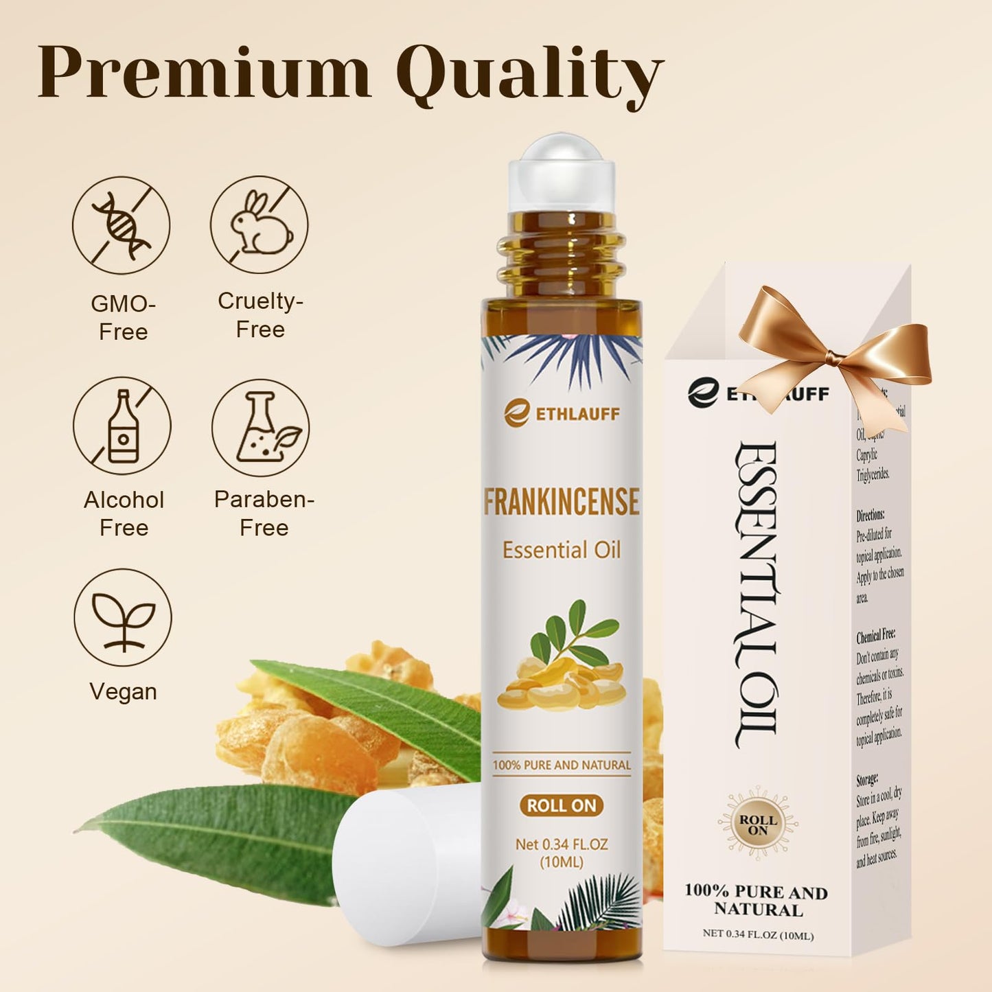 Frankincense Essential Oil Roll-On 10ml – Skin Care & Stress Relief
