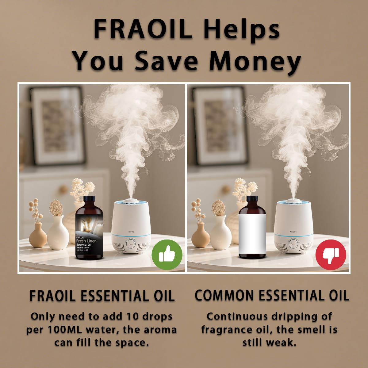 Fresh Linen Fragrance Oil 4 oz (120 ml) – Diffuser, Candle & DIY