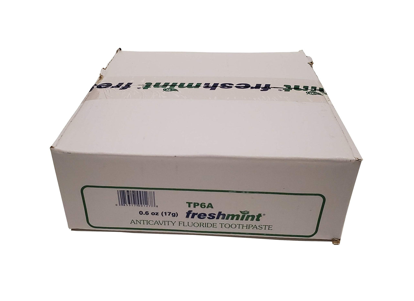 Freshmint 0.6 oz Anticavity Fluoride Toothpaste – 144-Pack, Travel Size, Metallic Tubes