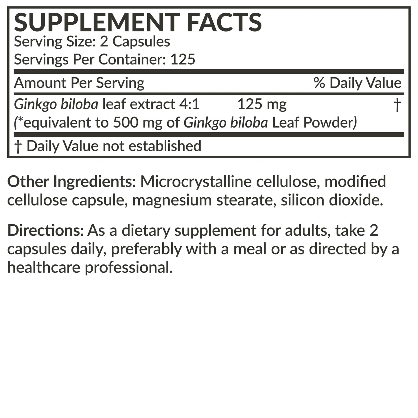 Futurebiotics Ginkgo Biloba Extra Strength Supports Brain Function & Memory Support, 250 Vegetarian Capsules
