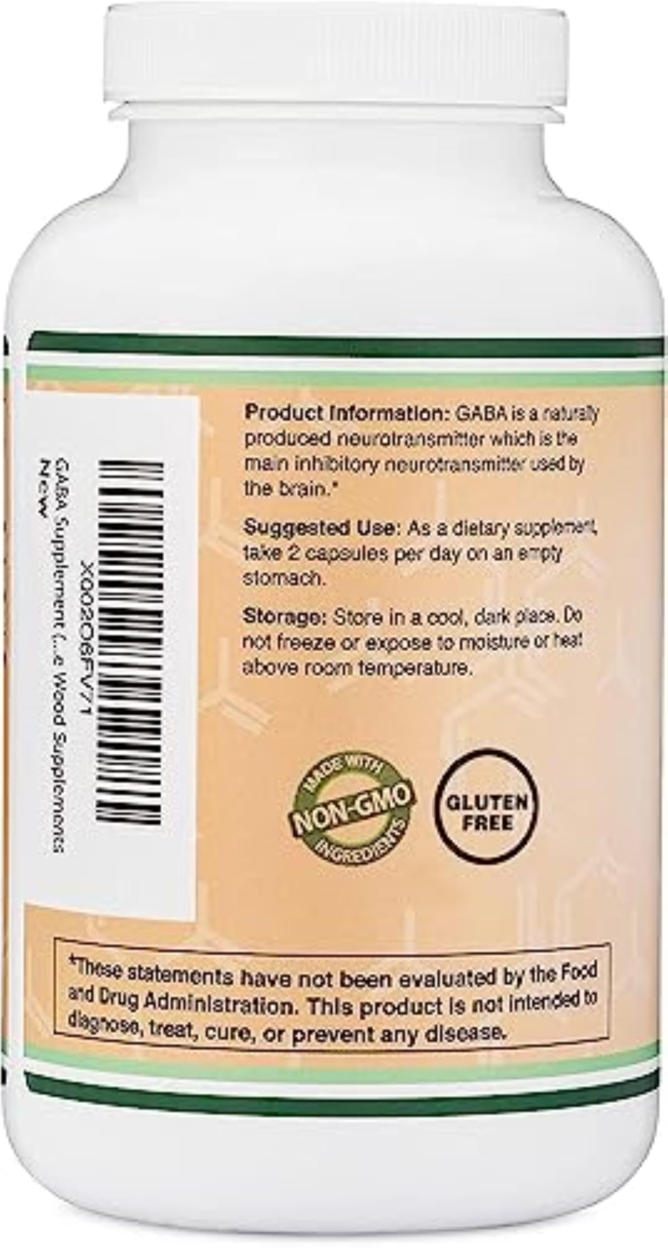 GABA Supplement 300 Capsules 1000mg | Calm, Sleep Support | Double Wood