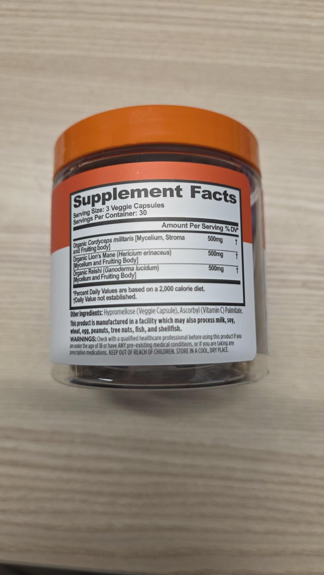 The Genius Brand Genius Mushrooms - Plant-Based Supplement for Immune, Focus & Energy Support - Lion's Mane, Cordyceps & Reishi - Organic & Non-GMO - 90 Veggie Capsules