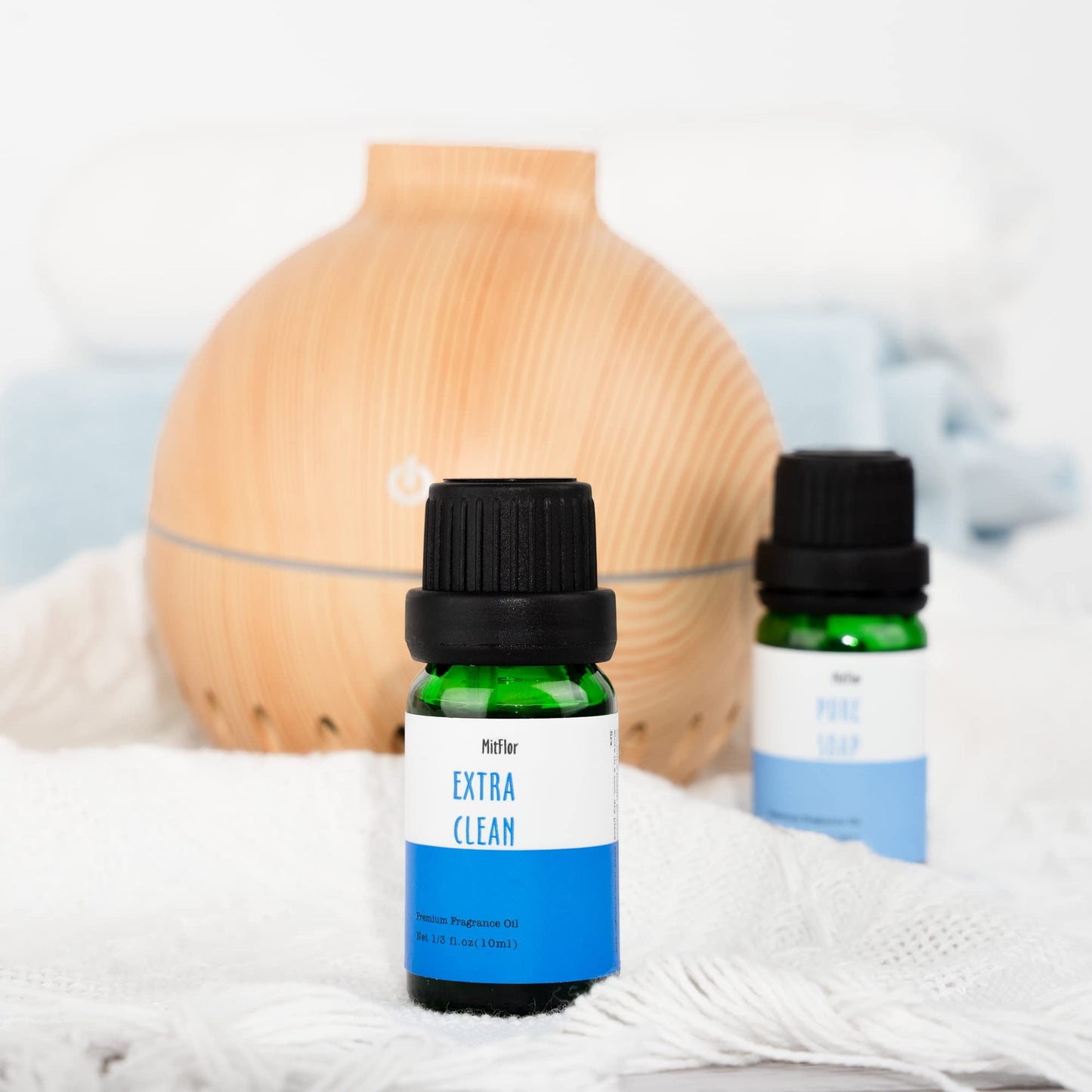 MitFlor Fragrance Oil Set – 6x10ml for Diffusers, Candles & Soaps (Fresh Linen, Fresh Laundry, Pure Soap)