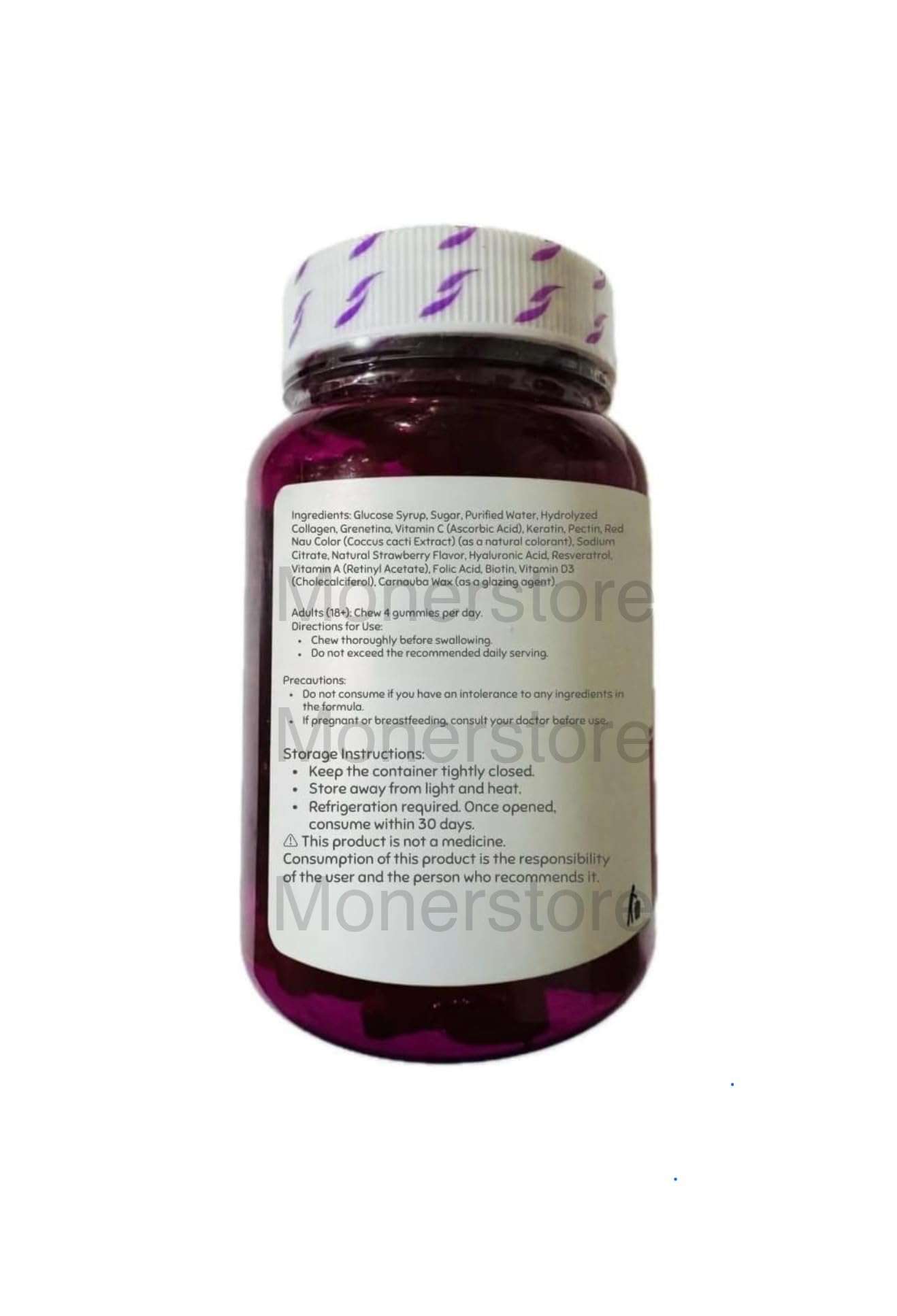 Gummies 60 with Hydrolyzed Collagen, Hyaluronic Acid & Keratin – Compare to Glasimi Forte 60