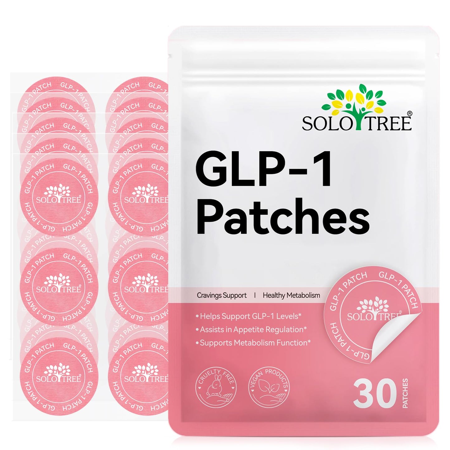 GLP-1 Patches for Women – 30 Count, Natural Ingredients