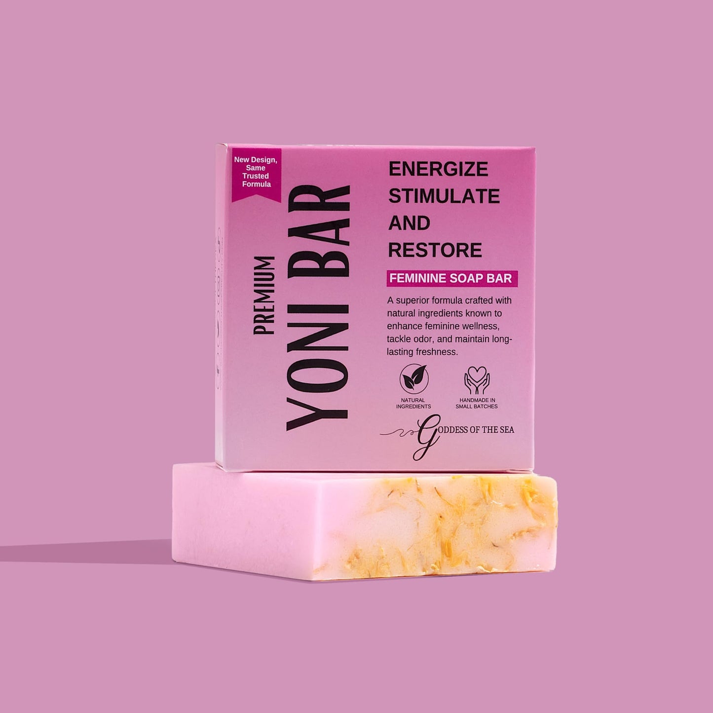 Goddess Of The Sea Beauty Bar Premium Yoni – Natural Feminine Care Soap for pH Balance, Odor Control & Hydration | Handmade & Vegan (3oz)