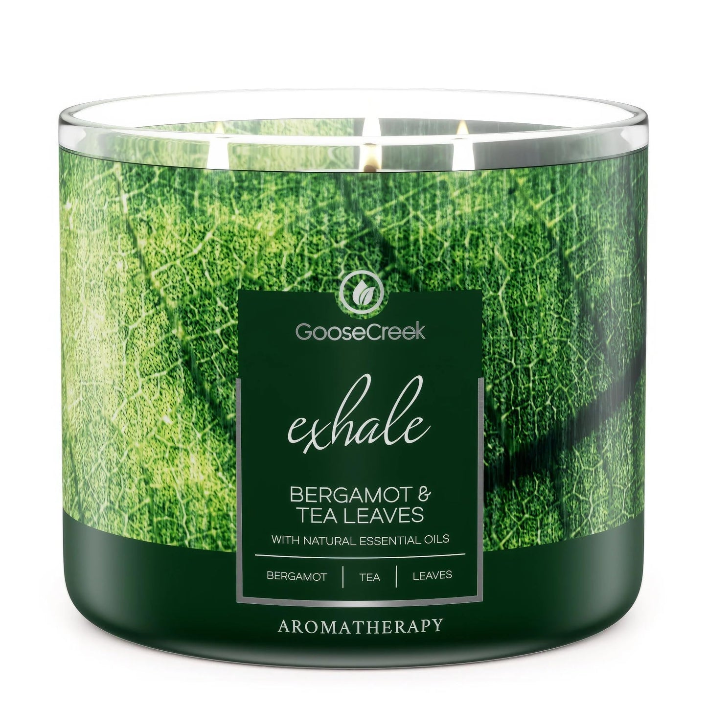 Goose Creek Bergamot & Tea Leaves Aromatherapy Large 3-Wick Candle