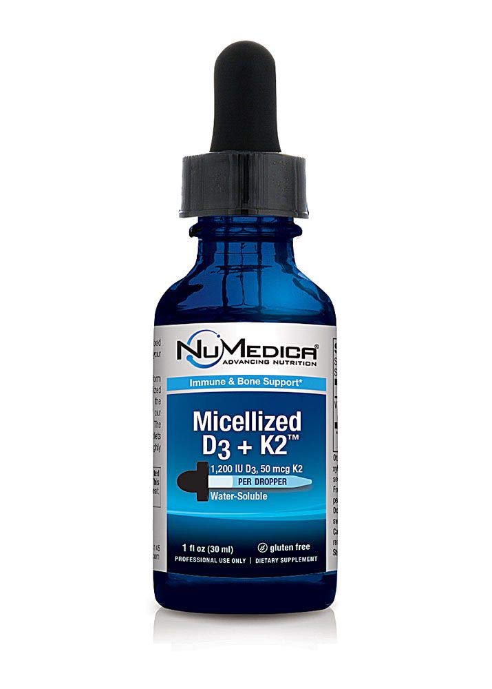 GS Micellized D3 + K2 1 fl oz by NuMedica | Vitamin D3 + K2 Liquid