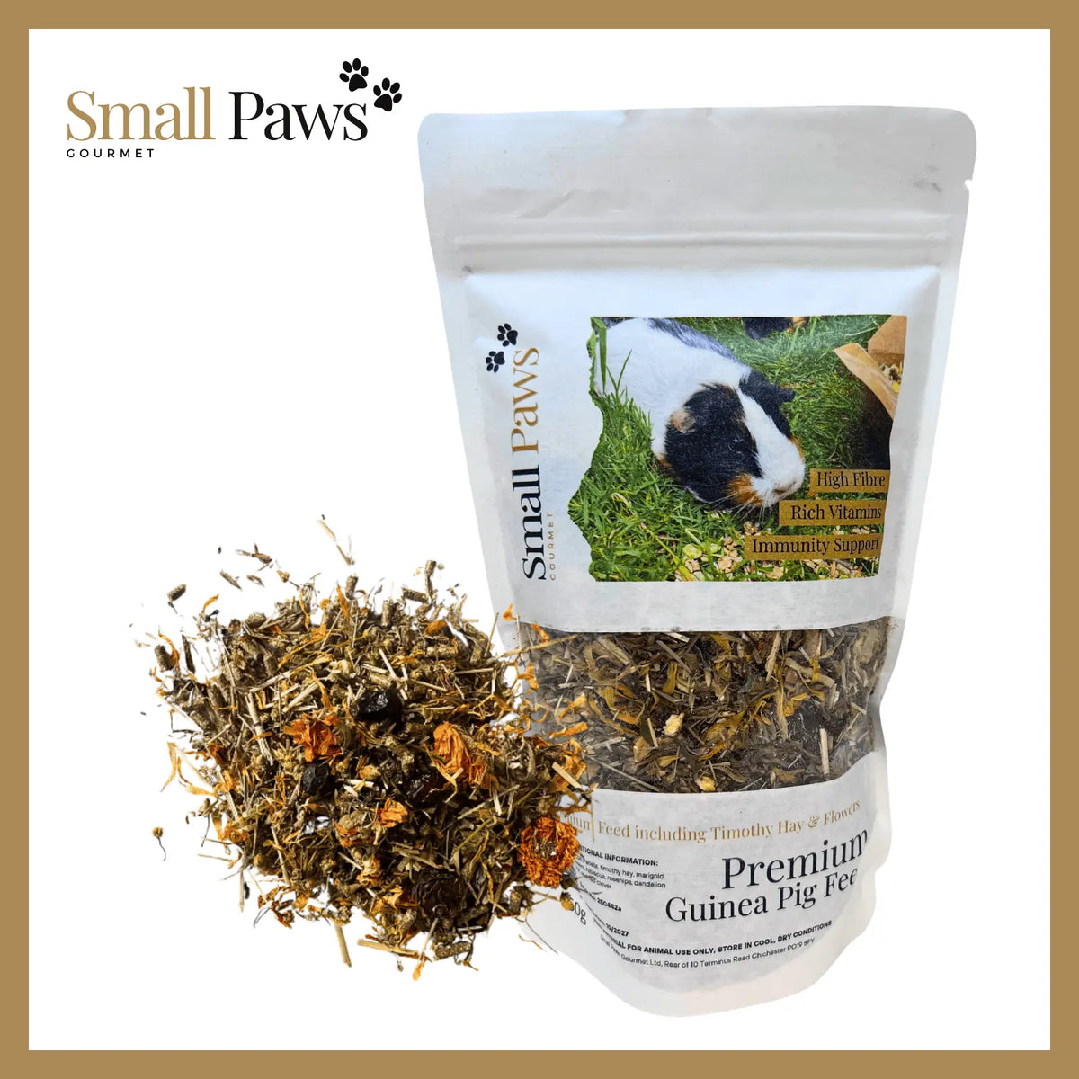 Small Paws Premium Guinea Pig Feed Small Paws Gourmet
