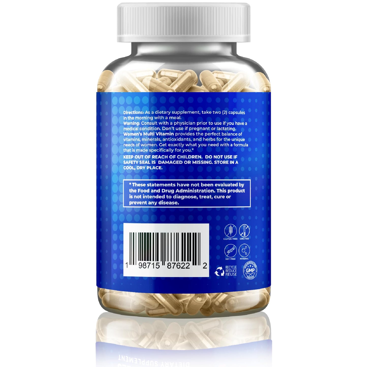Gusevit 37-in-1 Women’s Multivitamin – Immune Support, Energy & Hair Health (120 Count)