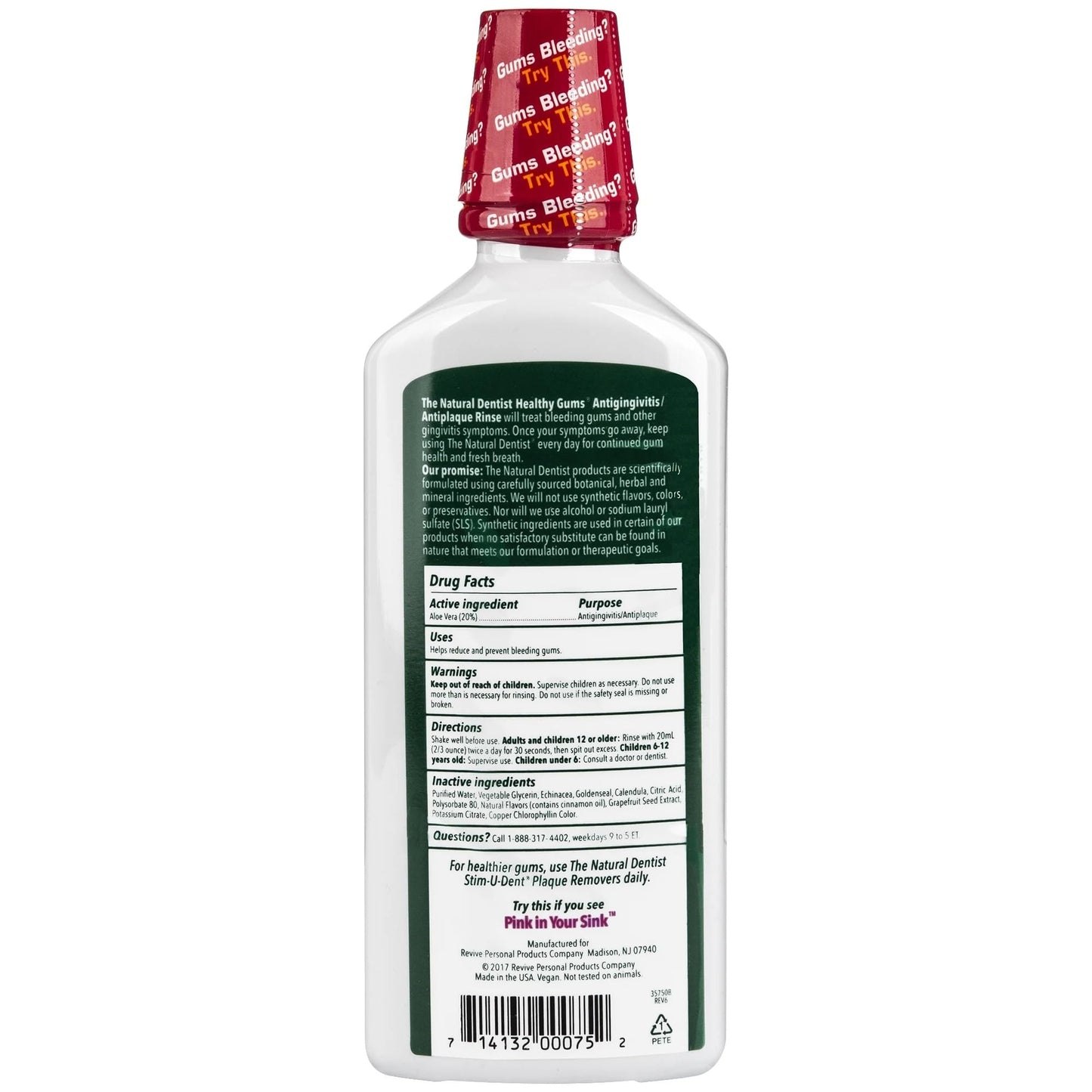 Healthy Gums Mouth Rinse Peppermint 16 oz - 4 Pack (Multi-Pack)