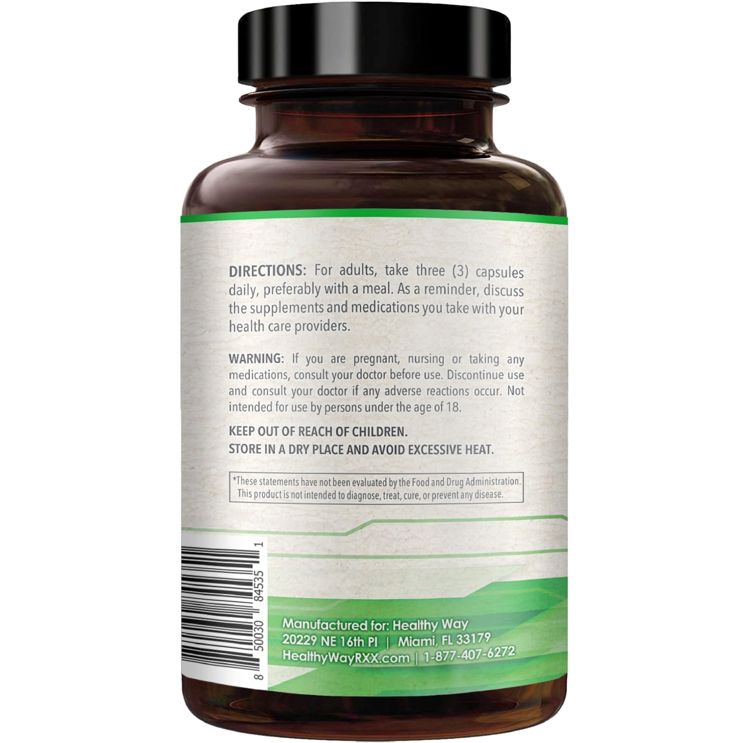 HealthyWayRx 1500mg SAM-e Supplement | High-Strength S-Adenosyl-L-Methionine for Brain, Mood & Liver Support