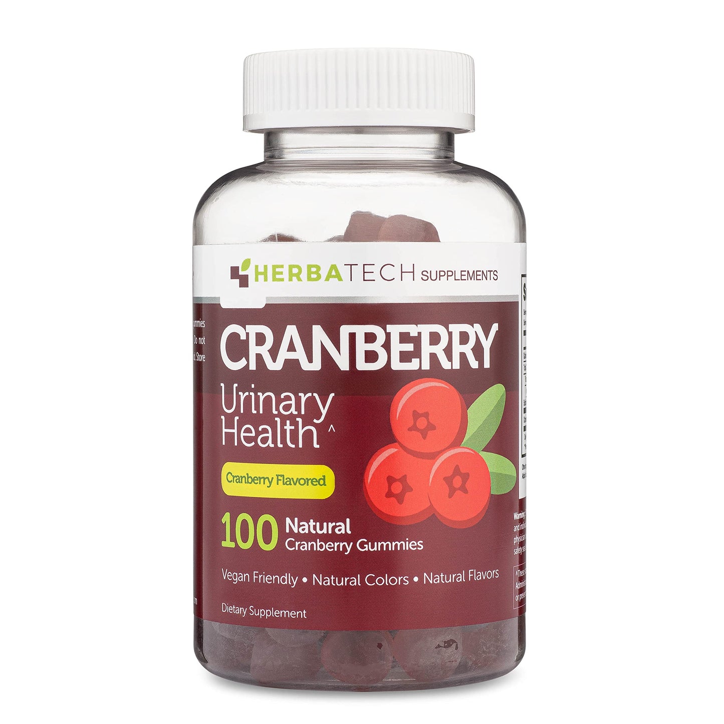 Herbatech Cranberry Gummies 1000mg – UTI Health (100 ct) USA