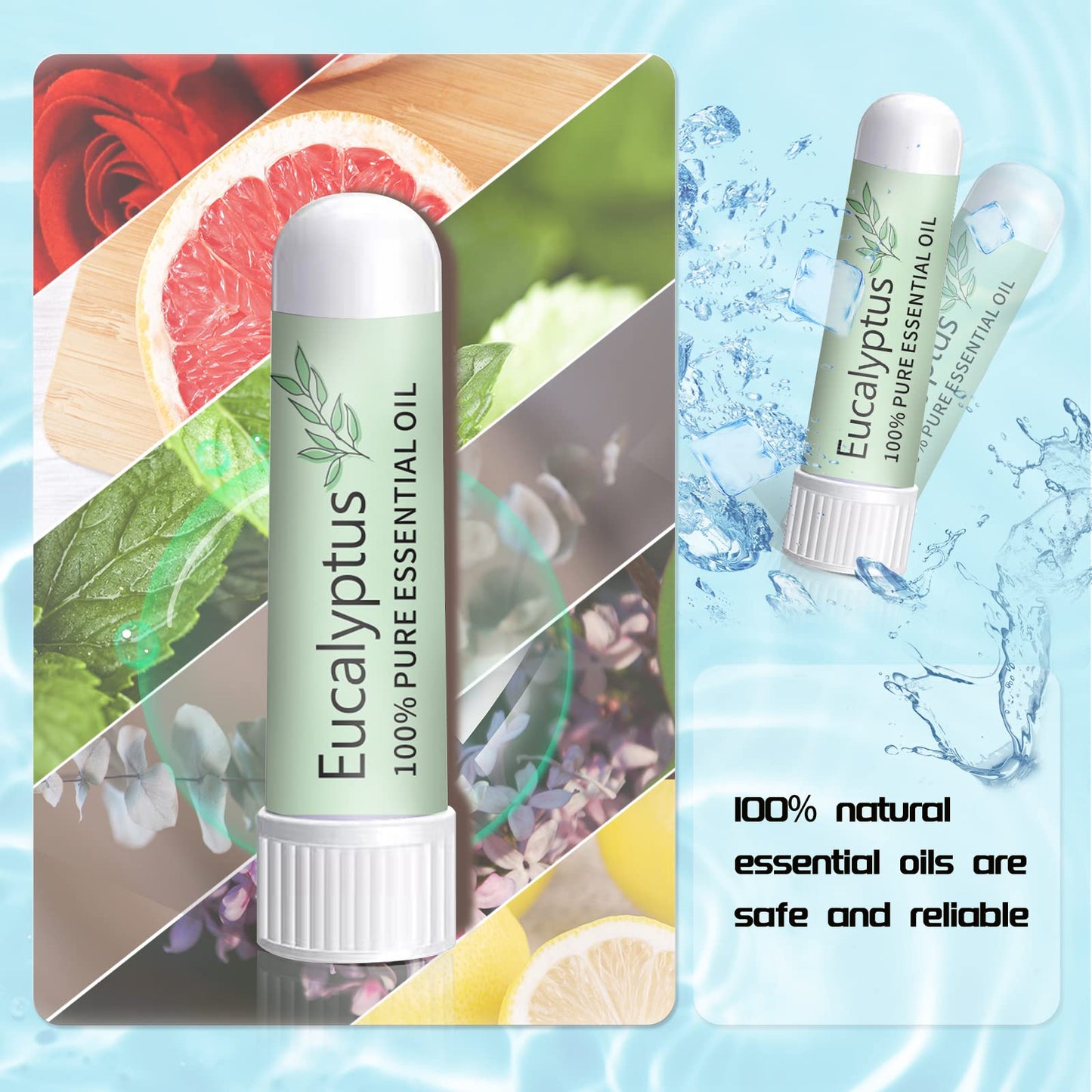 Hion Nausea Relief Inhaler – Eucalyptus, 100% Natural Essential Oils