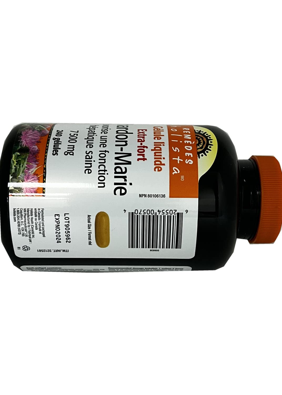 Holista Extra Strength Milk Thistle 250 mg - 240 Softgels | 30:1 Extract, 60% Silymarin BritishVita | Premium UK Vitamins & Wellness Supplements
