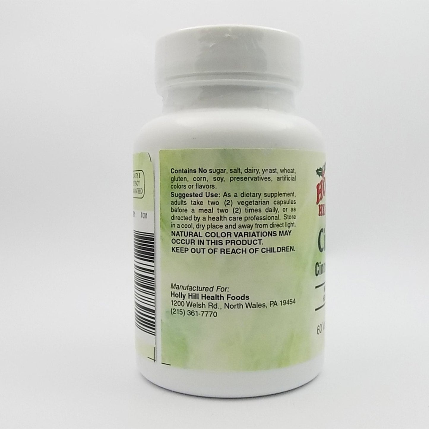 Holly Hill Health Foods Cinnamon Cinnulin PF 250 mg | 60 Veg Capsules (Pack of 2)