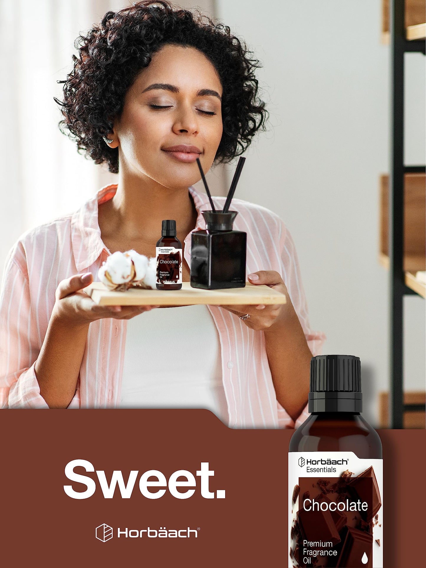 Horbäach Chocolate Fragrance Oil - 1 fl oz (30 ml) for Diffusers, Candles & Soaps | Premium Grade