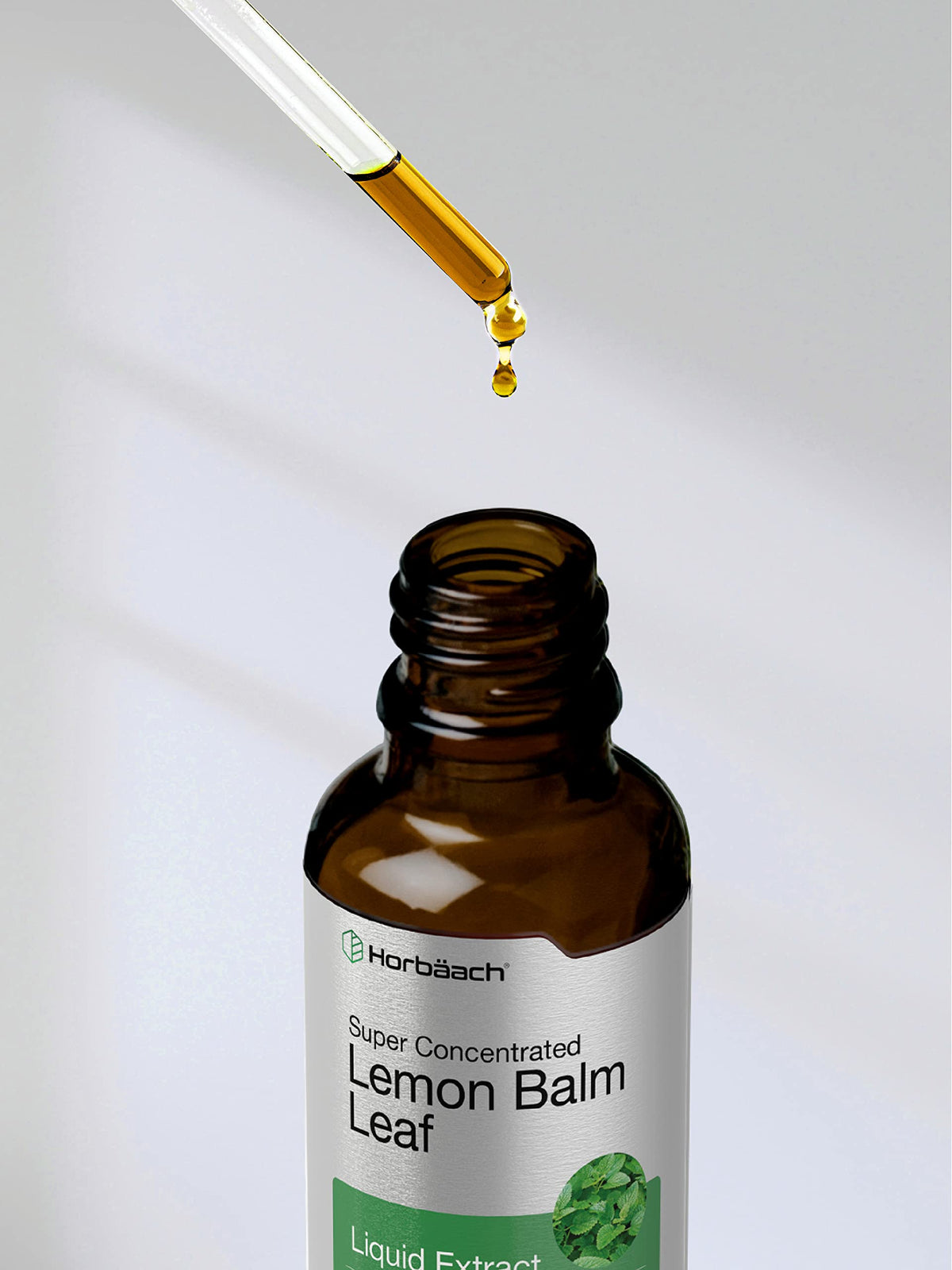 Horbäach Lemon Balm Tincture - 2 fl oz | Vegetarian Liquid Extract | Gluten Free & Non-GMO BritishVita | Premium UK Vitamins & Wellness Supplements