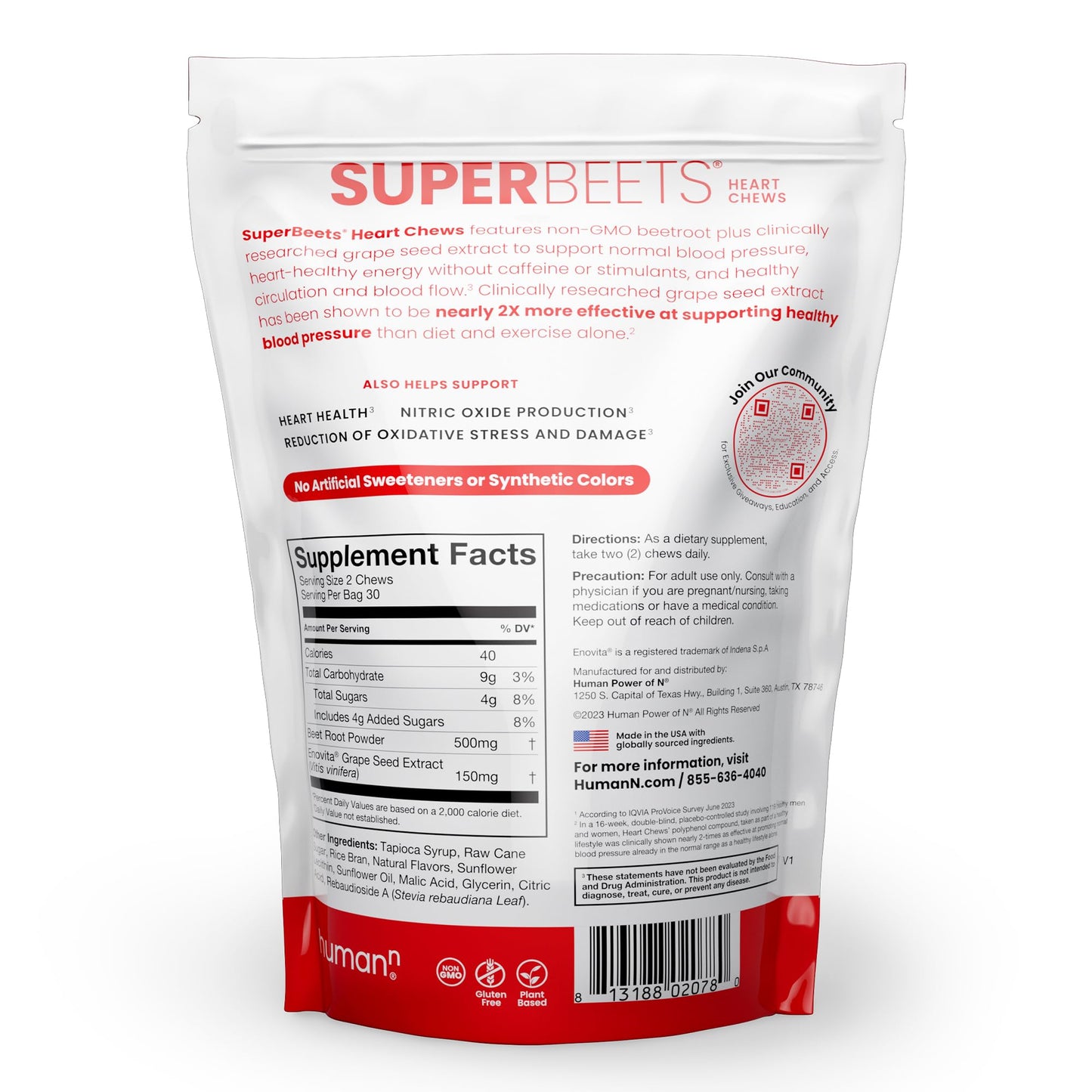 Humann SuperBeets Heart Chews – Nitric Oxide & Blood Pressure Support BritishVita | Premium UK Vitamins & Wellness Supplements