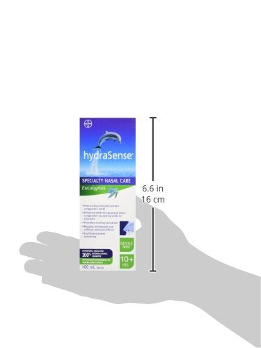 Hydrasense Eucalyptus 100ml – Natural Seawater Nasal Spray for Congestion Relief