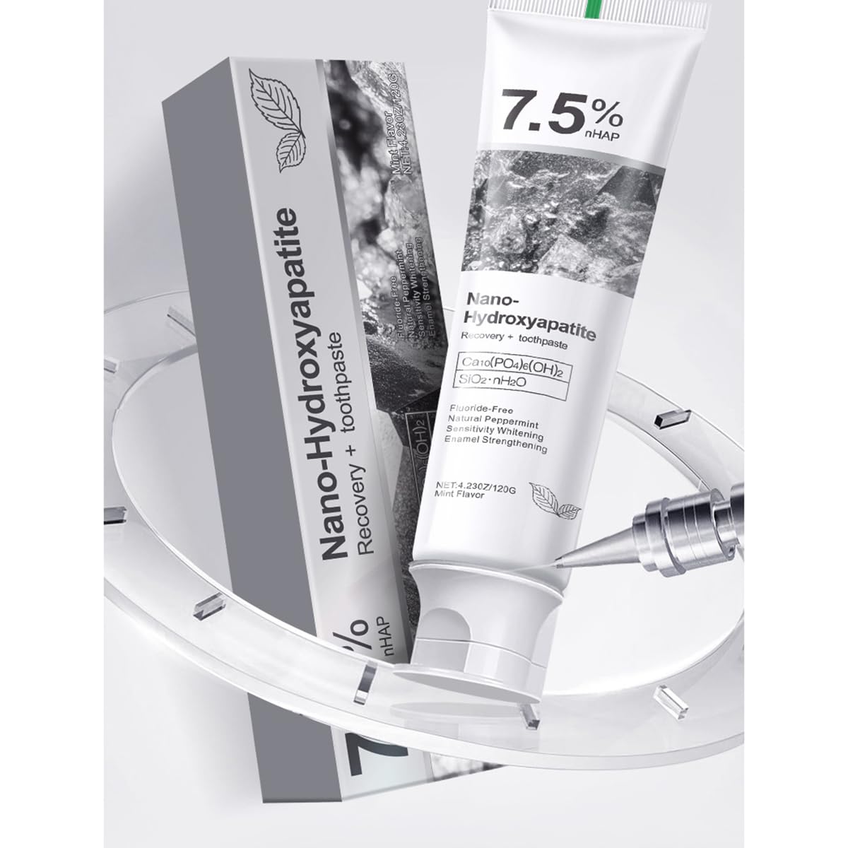7.5% Hydroxyapatite Toothpaste - Sensitive Teeth, Fluoride-Free 120g