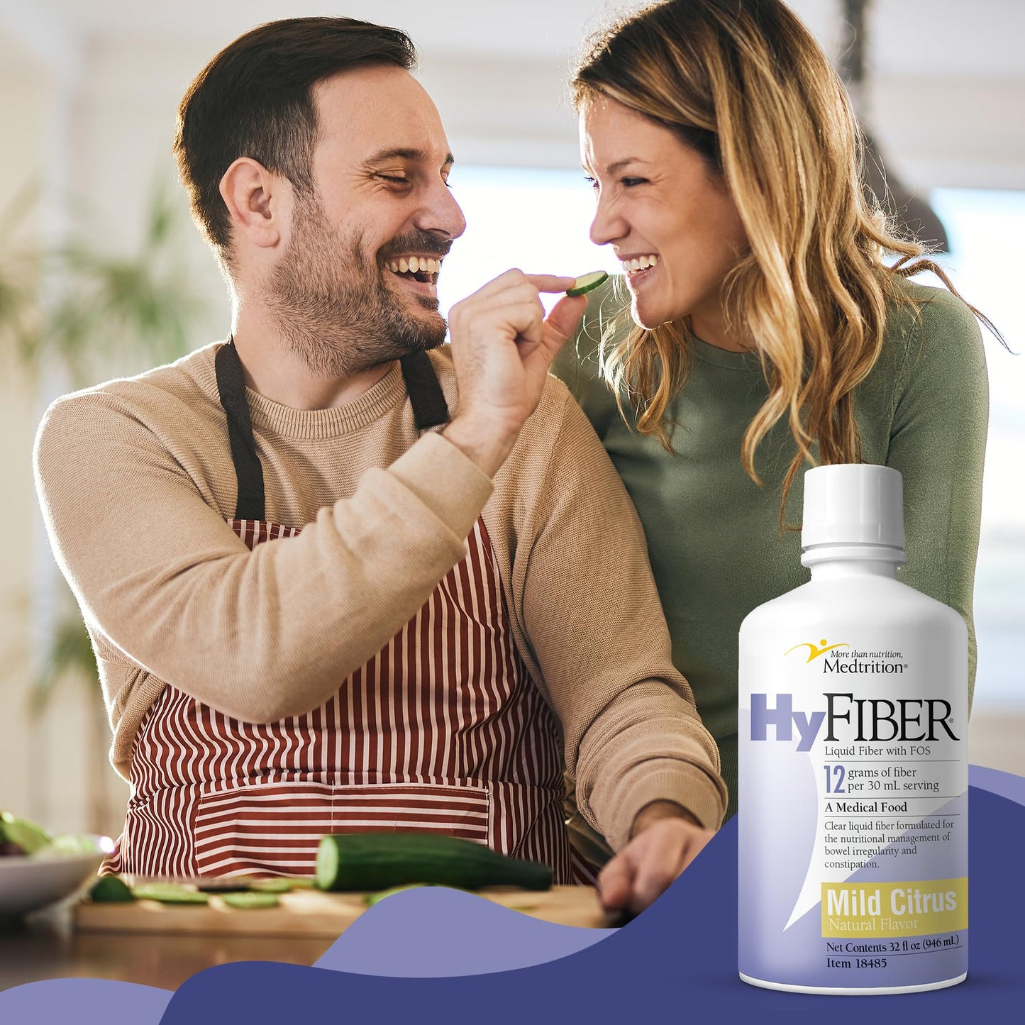 Medtrition HyFiber Daily Liquid Fiber – Regularity & Soft Stools (32 oz)