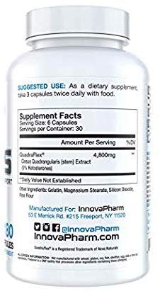InnovaPharm Superior Cissus QuadraFlex 4800mg - 180 Caps