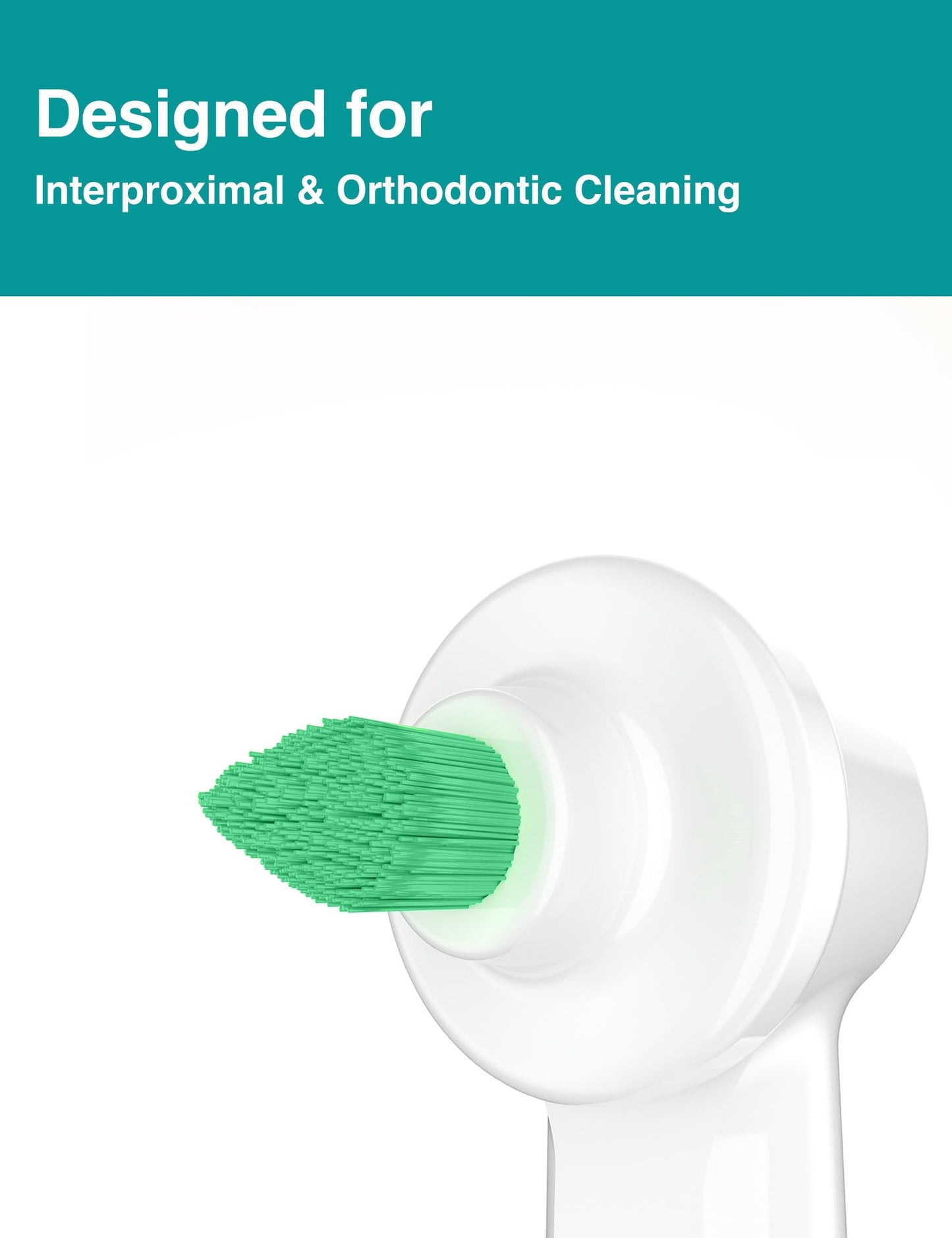 Interdental Replacement Heads for Oral-B Ortho & Power Tip – 2-Pack | Dupont Bristles