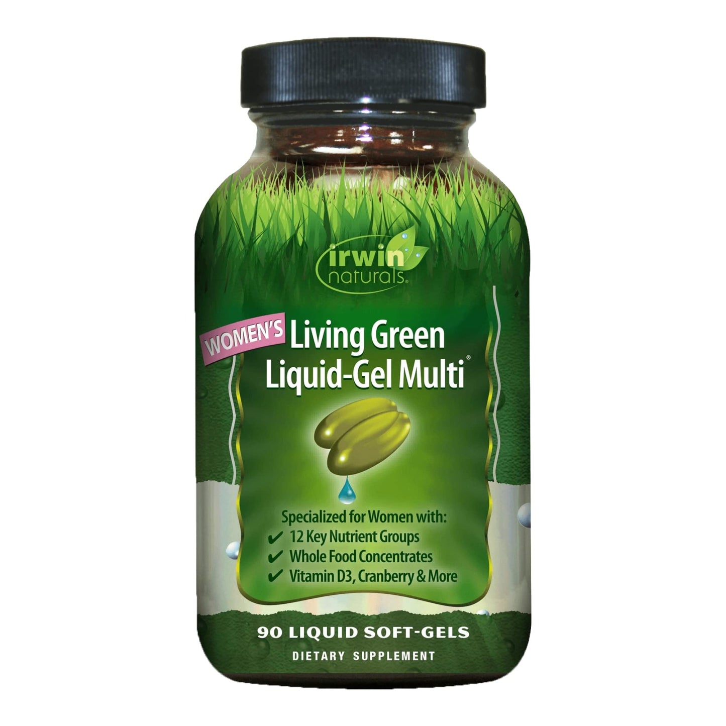 Irwin Naturals Women's Living Green Liquid-Gel Multi - 90 Softgels | 70+ Nutrients