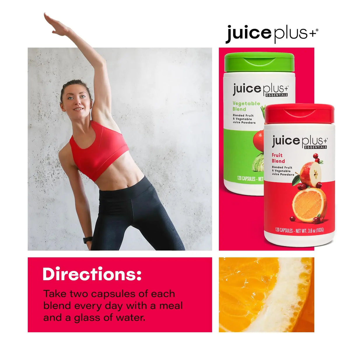 Juice Plus+ Fruit & Vegetable Blend: 20 Fruits & Veggies, 2 Bottles, 60 Fruit Servings & 60 Veg Servings BritishVita | Premium UK Vitamins & Wellness Supplements