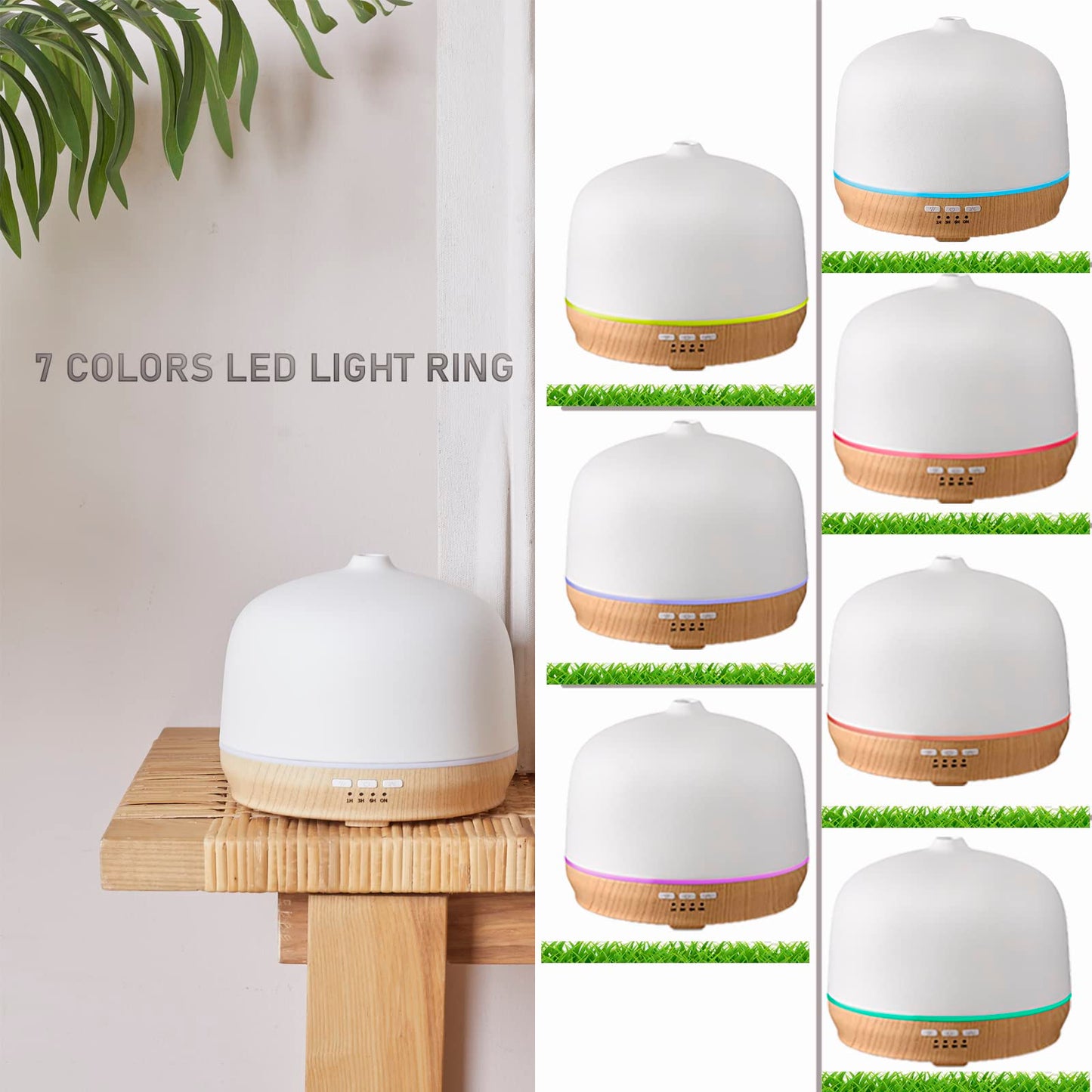 Kakoda Ceramic Essential Oil Diffuser – 500ml, Timed, Ultrasonic (Large Room)