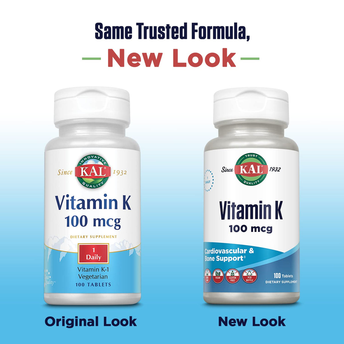 Kal 100 Mcg K1 Tablets, 100 Count BritishVita | Premium UK Vitamins & Wellness Supplements