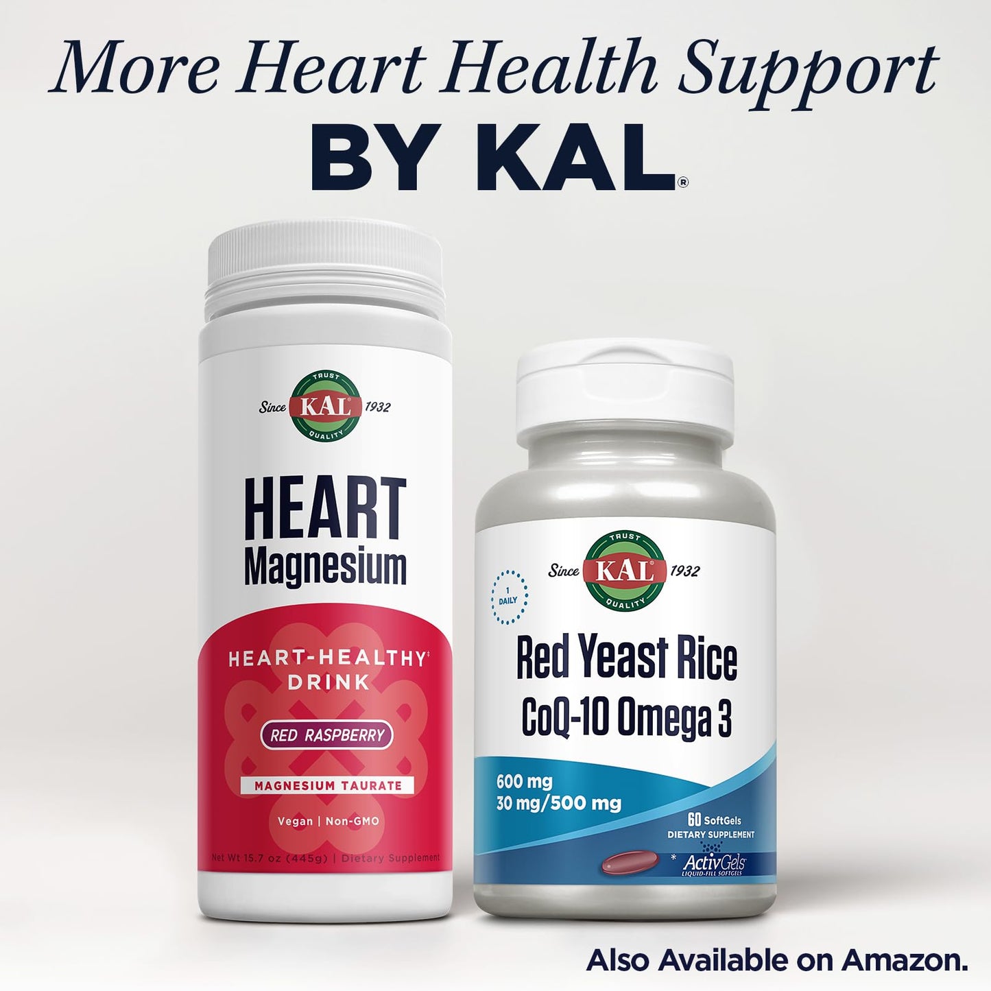 KAL Red Yeast Rice COQ10 Omega 3, 60 Count – Soft Gels