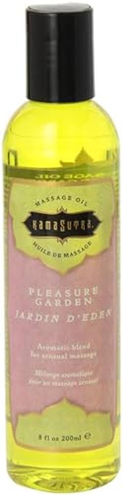 KAMA SUTRA Aromatics Massage Oil Pleasure Garden (8 oz) – Rose, Jasmine & Sandalwood