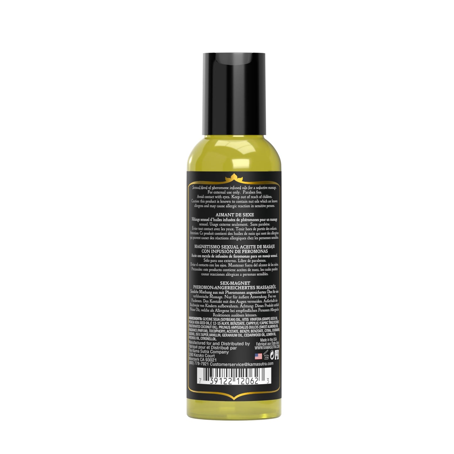 Kama Sutra Sex Magnet Pheromone Massage Oil - 2 Fl Oz