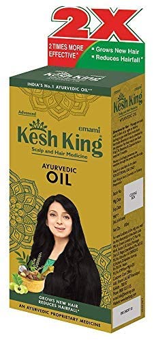 KESH KING Ayurvedic Hair Oil with Bhringraj & Amla – Hair Growth & Scalp Nourishment (3.38 Fl Oz / 100 ml)