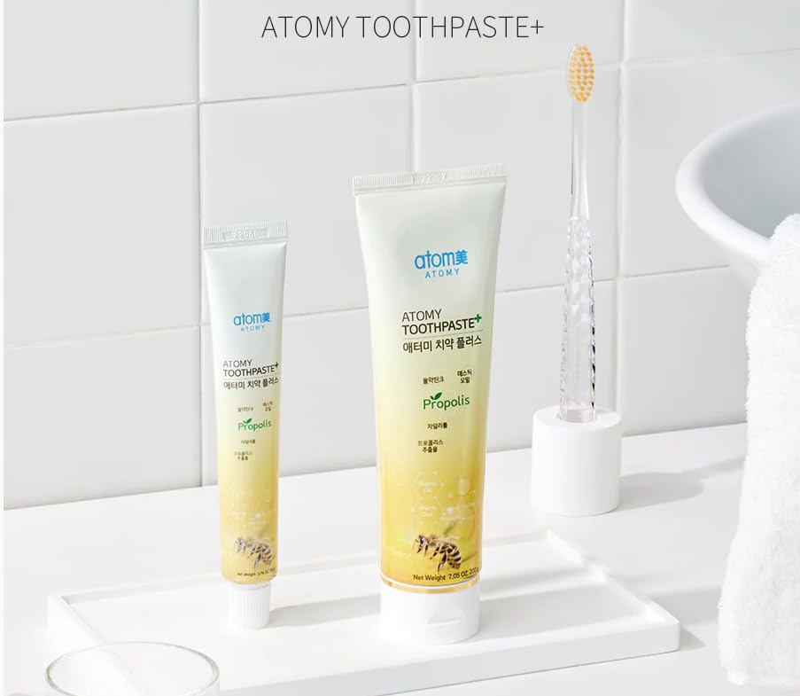 Korean Propolis Toothpaste – Bees Dental Oral Care System (7.05 oz x 5 pcs) for Atomy