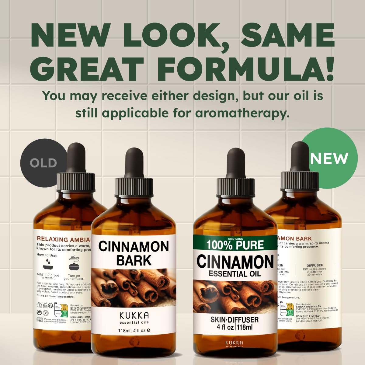 KUKKA Cinnamon Essential Oil 4 oz – Diffuser, Skin, DIY & Aromatherapy