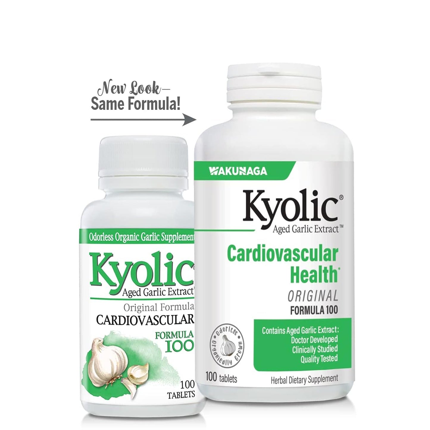 Kyolic Aged Garlic Extract Formula 100, Cardiovascular Health*, 100, Tablets